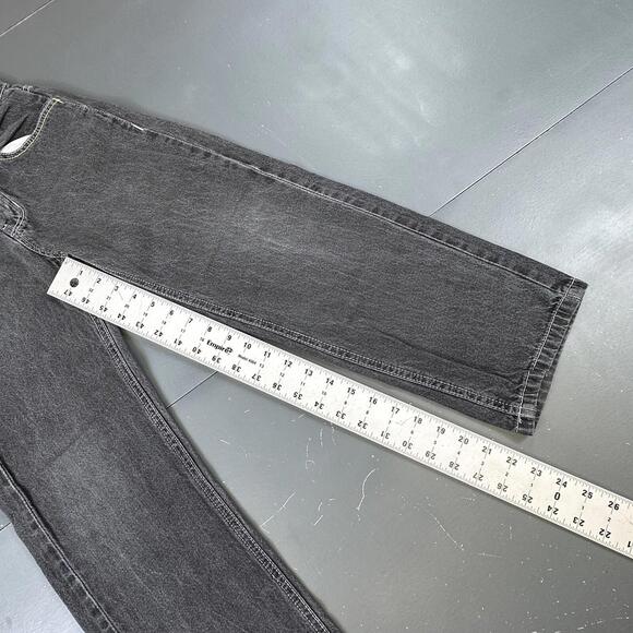 VTG Southpole Jeans Boys 8 24x22.5 Black All Cotton Wide Leg Baggy Denim Y2K - Picture 5 of 8